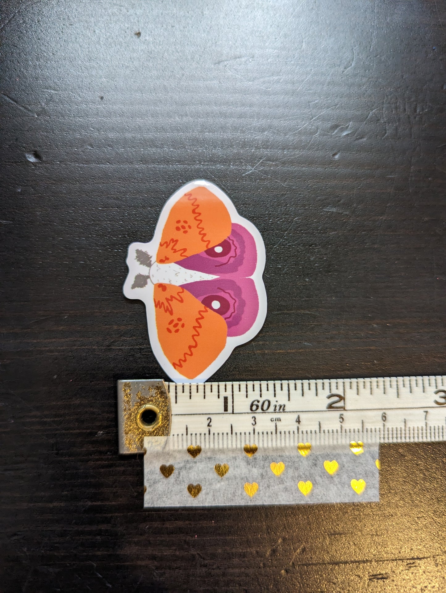 LGBTQIA+ Subtle Pride Moth Stickers