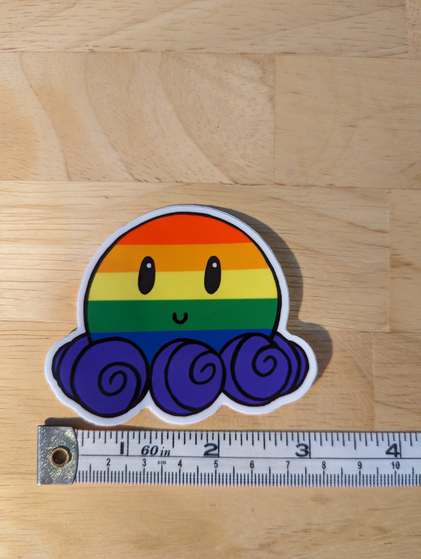 LGTBQIA+ Octopus Glossy Sticker