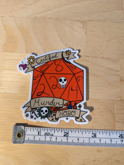 Certified Murder Hobo Dnd Meme Stickers