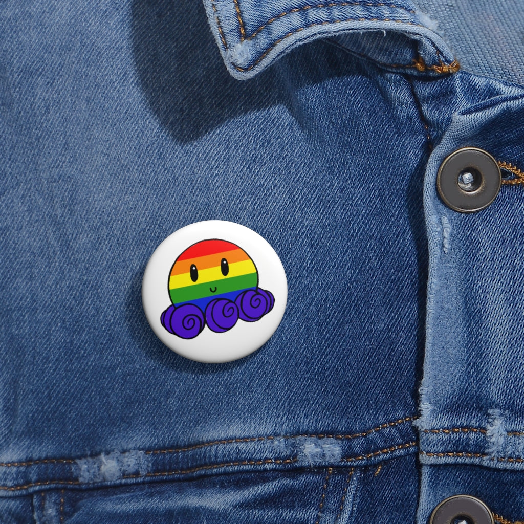 Rainbow OctoPride Pin Buttons