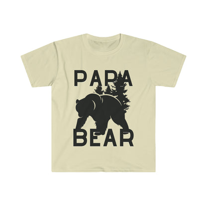 Papa Bear Unisex Softstyle T-Shirt