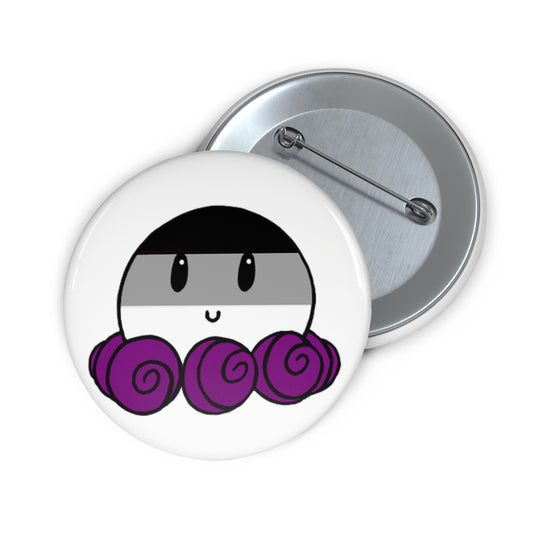 Asexual OctoPride Pin Buttons