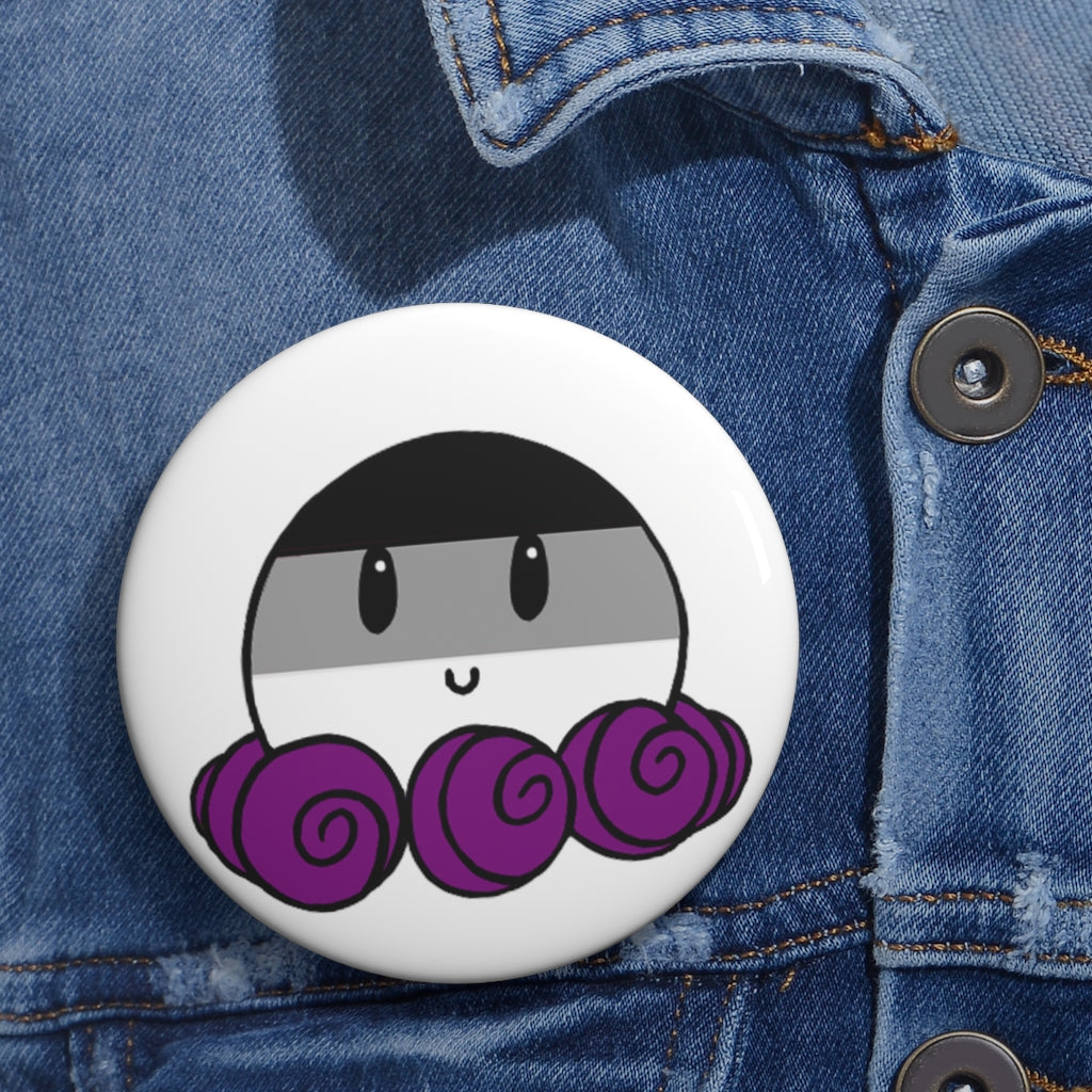 Asexual OctoPride Pin Buttons